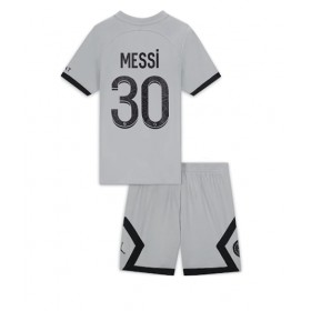 Baby Fußballbekleidung Paris Saint-Germain Lionel Messi #30 Auswärtstrikot 2022-23 Kurzarm (+ kurze hosen)